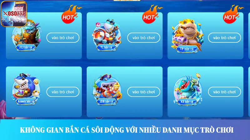 Các thể loại game bắn cá sôi động, kích thích.